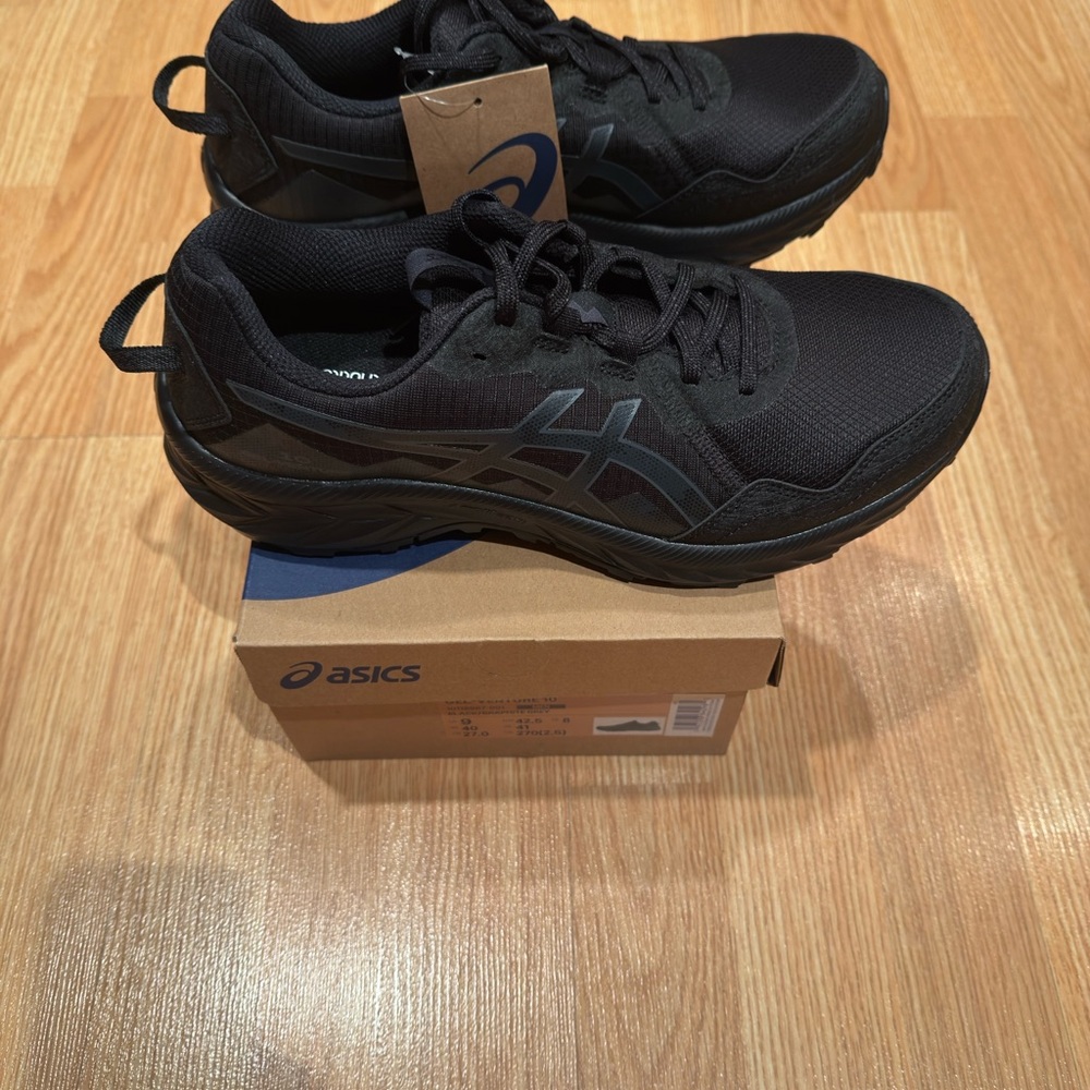 ASICS Black and Graphite Gray Gel-Venture 10